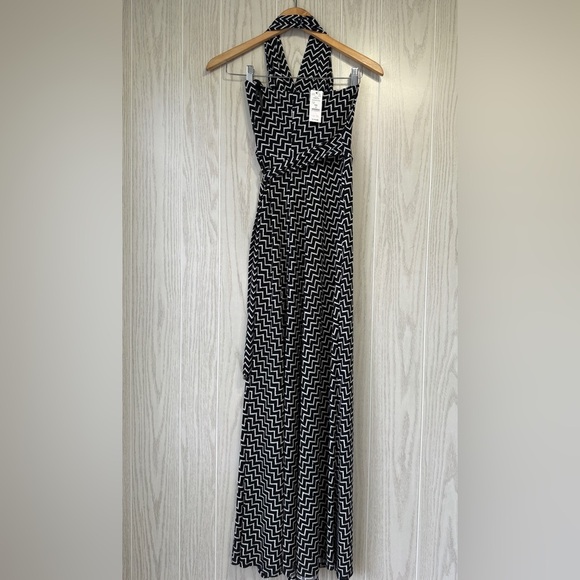 White House Black Market Women's Dress Sz 0 Halter Formal Evening Maxi NWT - Picture 1 of 5